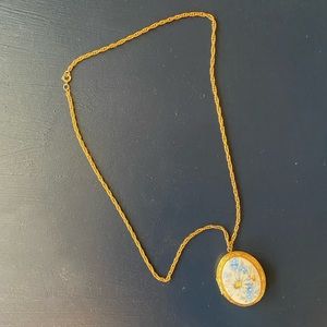 24” Gold Necklace with locket